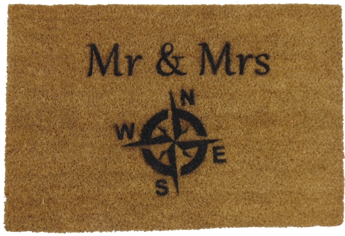Wycieraczka z napisem Mr & Mrs